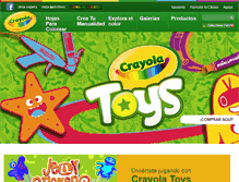 Tablet Screenshot of crayola.com.mx